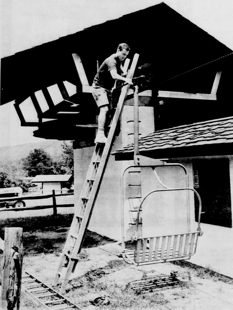 Channing Murdock performing maintenance circa July 1967