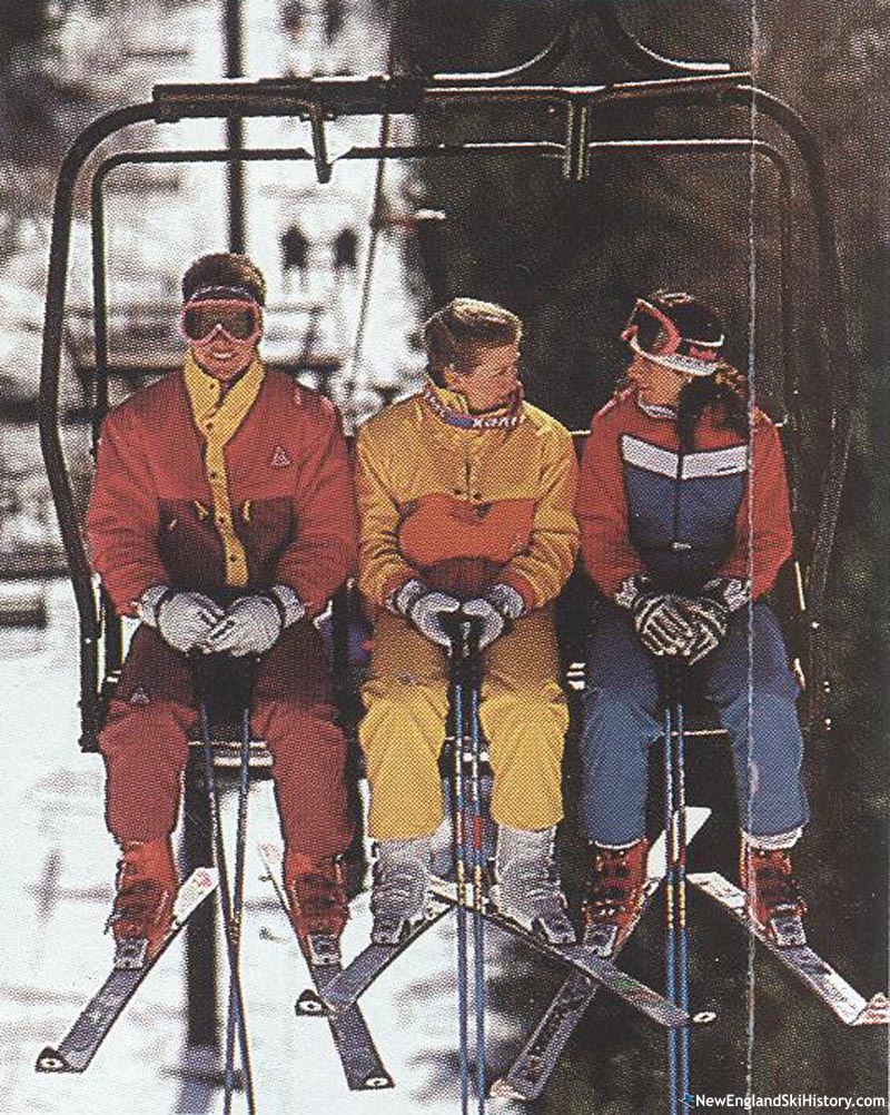 The triple chairlift circa the 1980s