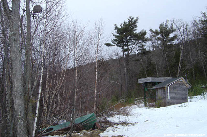 The remains of the Summit T-Bar in 2004