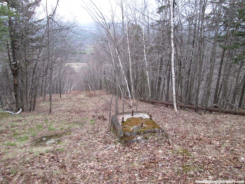 Looking down the former lift line (2014)