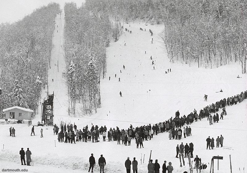 The lift line circa the late 1950s