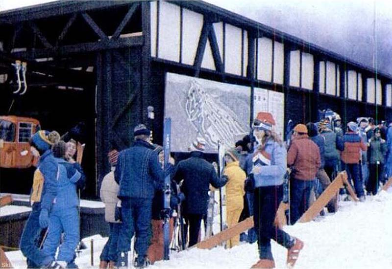 The Loon Gondola base circa the 1970s
