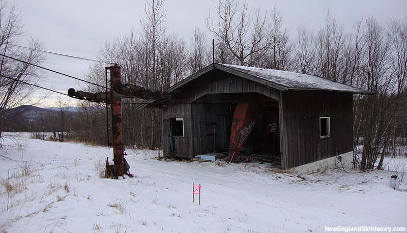 The old Mittersill Double Chair base terminal in December 2009