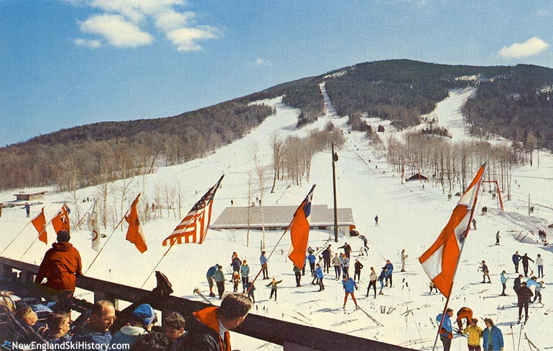 The lift line (right) circa the early 1960s