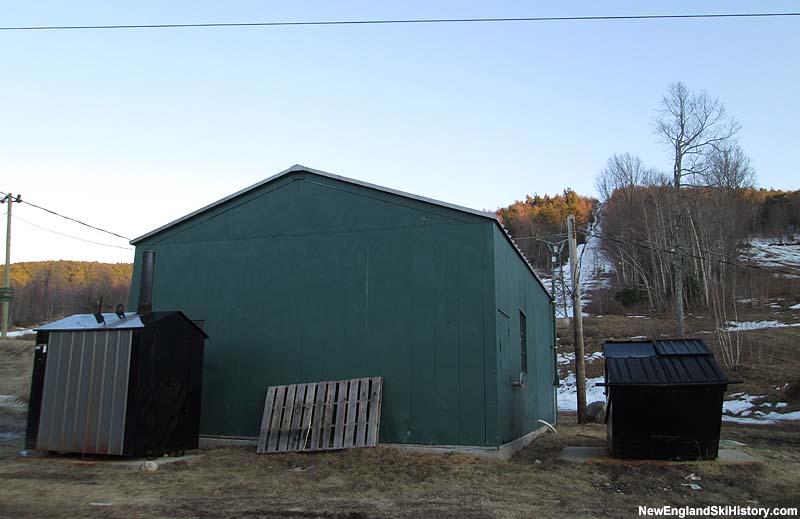 The former double chairlift base terminal building (2014)