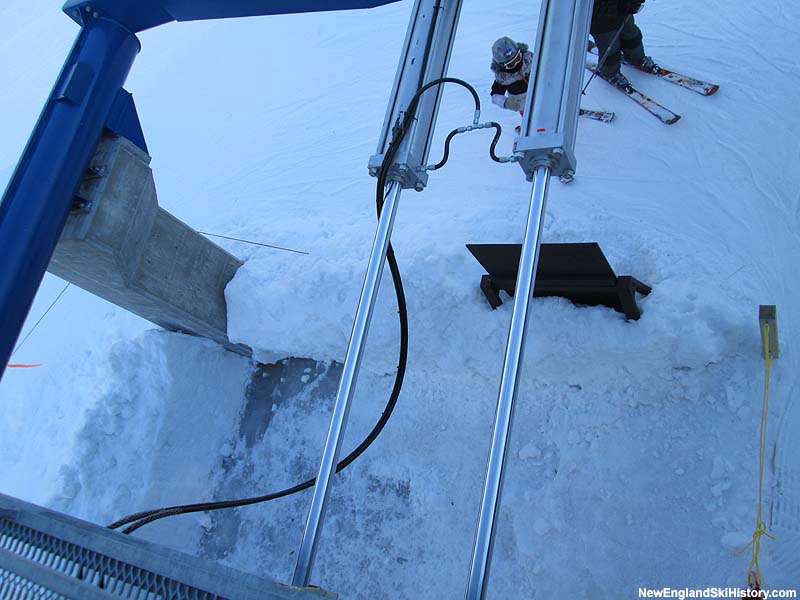 The Cascade Basin Triple Sky Trac tensioning in 2014
