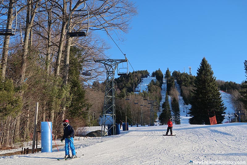 The lift line (and Peak Triple footings) (March 2017)