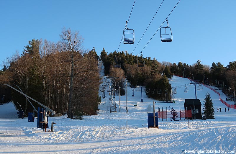 The lift line (and Peak Triple footings) (March 2017)