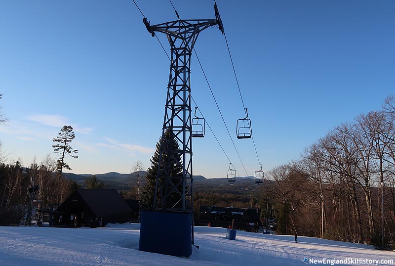 The lift line (and Peak Triple footings) (March 2017)