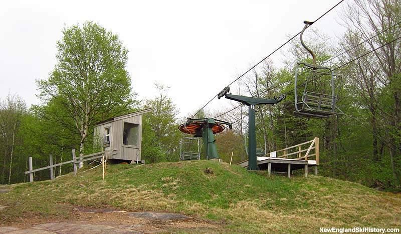 The Snows Mountain Double Chair top terminal in 2012