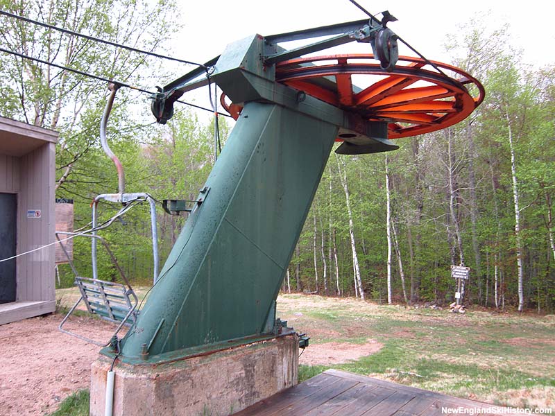 The Snows Mountain Double Chair top terminal in 2012