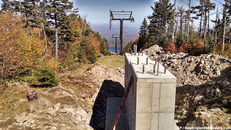 The top of the lift (October 2014)