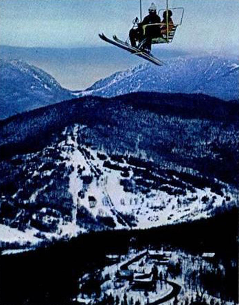The double chairlift circa 1969 or 1970
