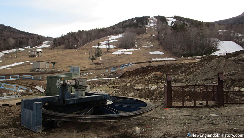 The former bullwheel (April 2022)