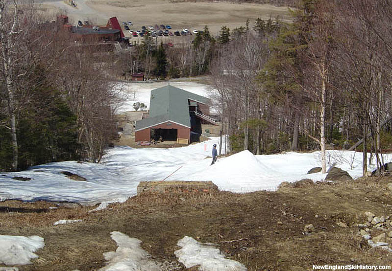 The former gondola lift line in 2004