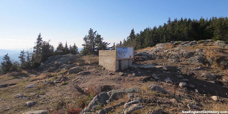 The former gondola top terminal location in 2013