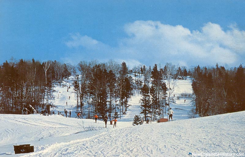 The lift line (left) circa the 1960s