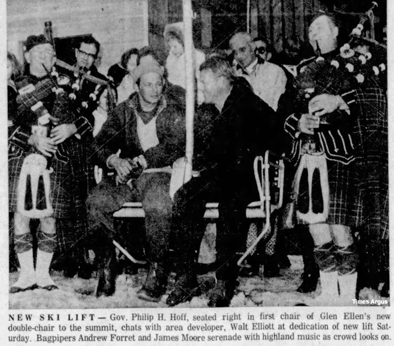 Dedication of the lift (December 12, 1964)