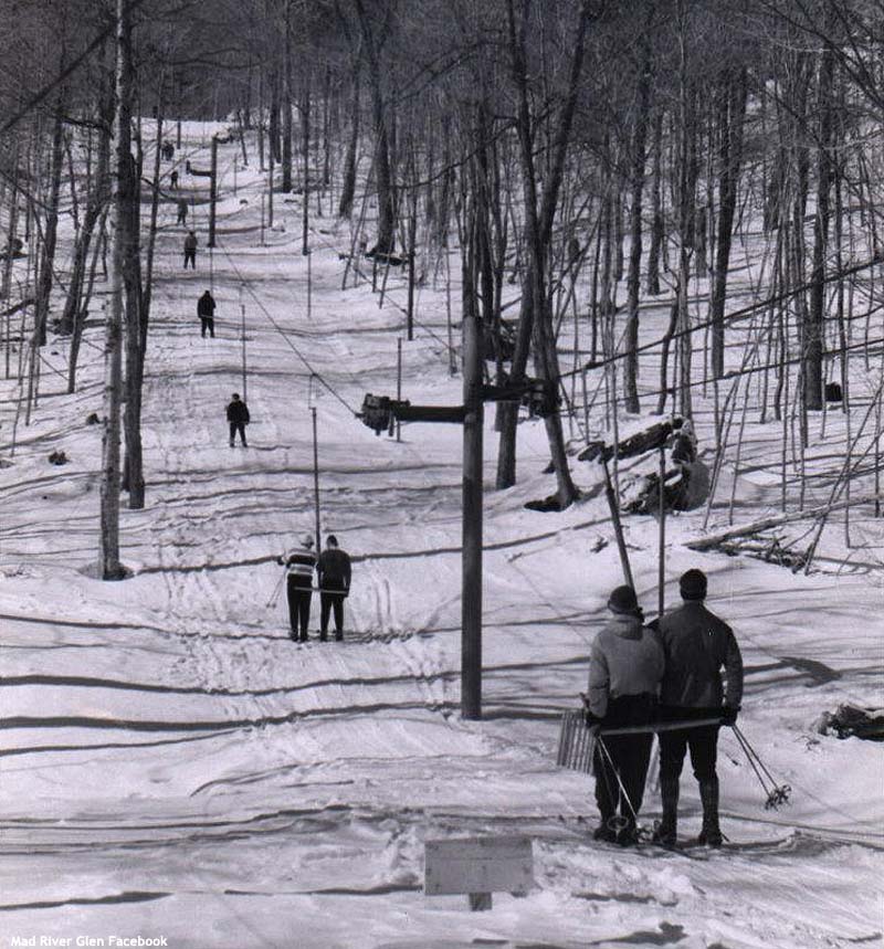 The Practice Slope T-Bar circa the 1960s