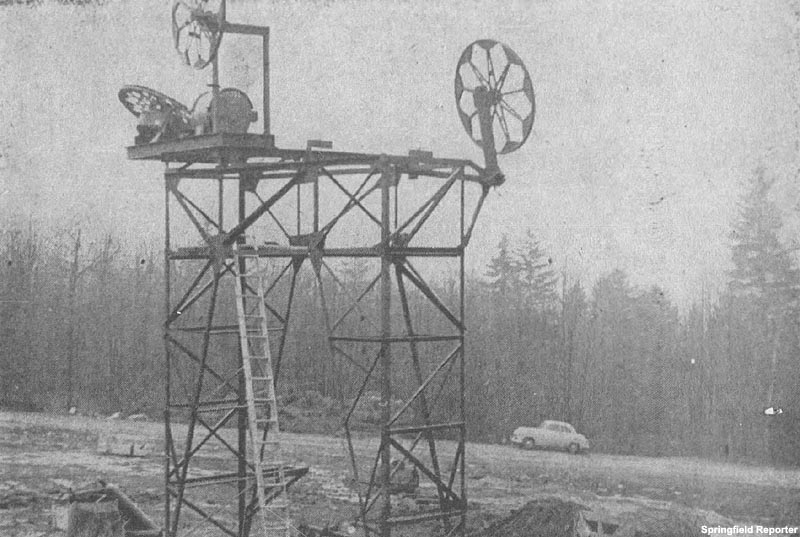 Construction of the lift (1955)