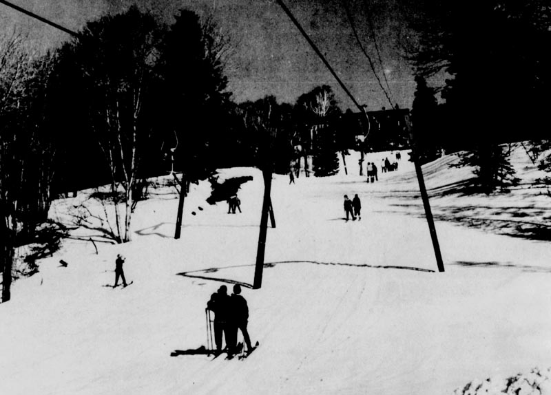 The lift line (right) circa 1963