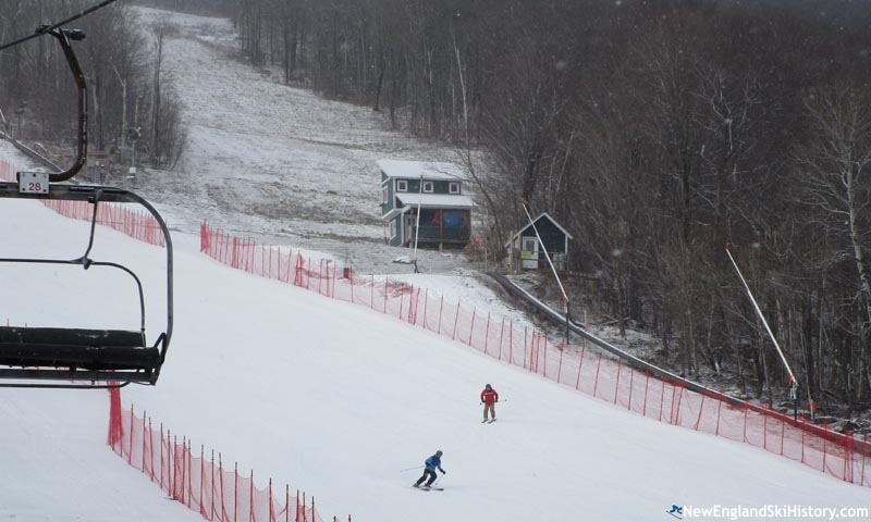 The former lift line (January 2024)