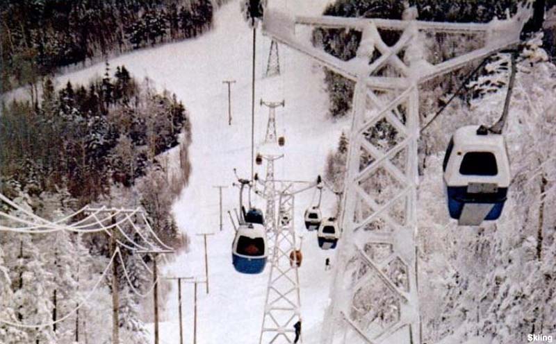 The lift line circa the early 1970s