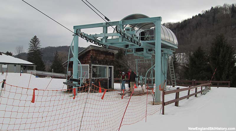 The 1,600 Foot Double Chair bottom terminal in 2014
