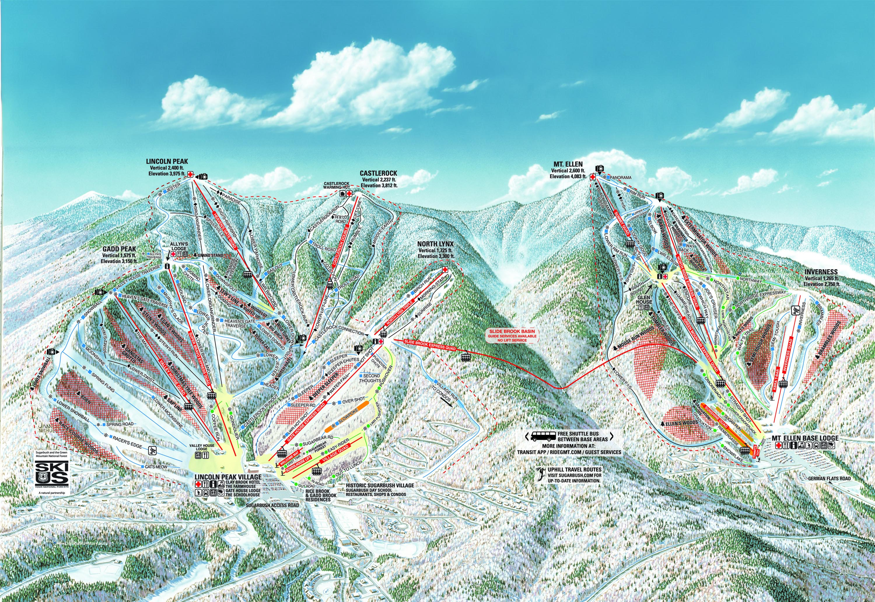 2024-25 Sugarbush Trail Map