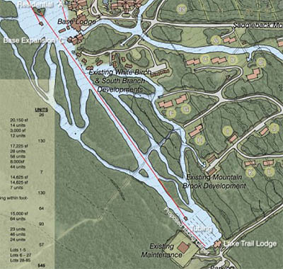 Development map for the South Branch area (2009)