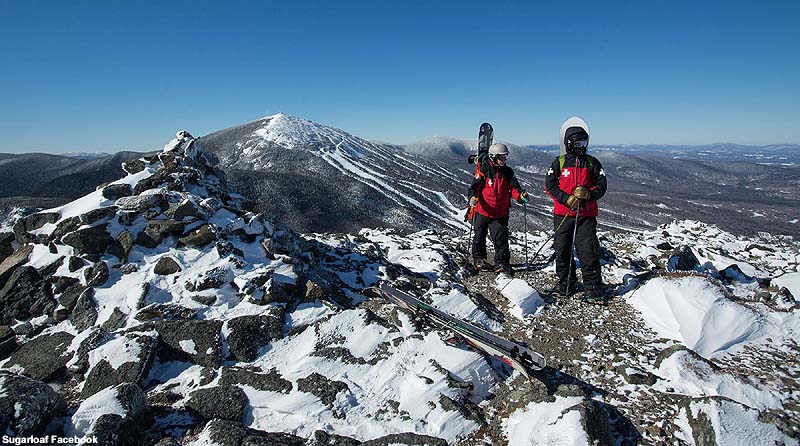 Patrollers scope Burnt Mountain on February 17, 2014