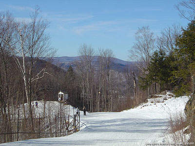 The lower portion of the Outback with the original proposed chairlift terminal location at right (2005)
