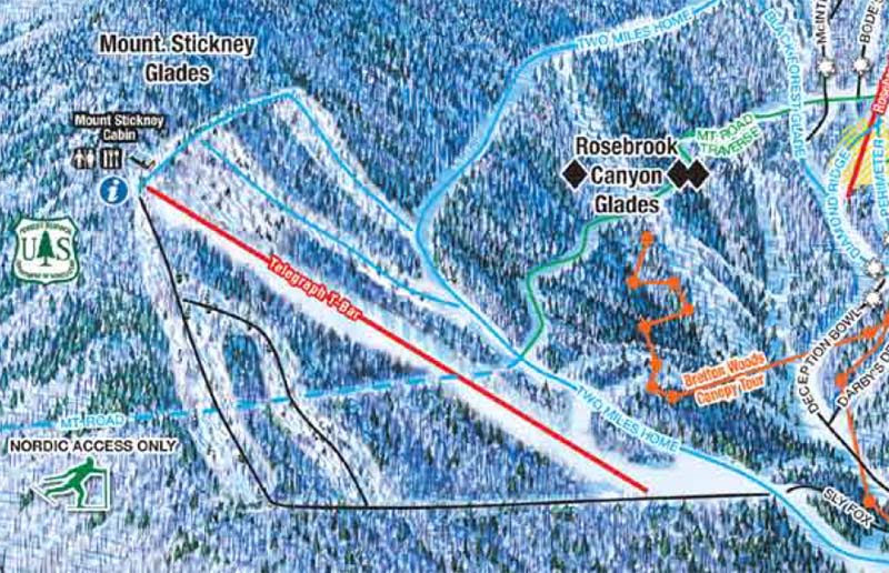 The Mt. Stickney trail map (2012)