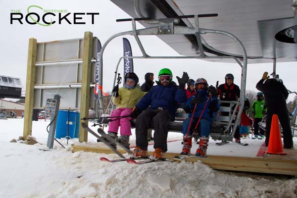 The first chair on the Crotched Rocket (2012)