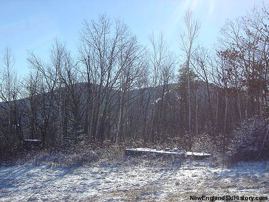 The top terminal footings of the Mt. Rowe single chairlift (2004)