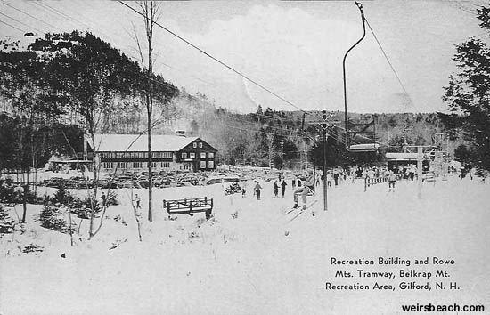 The Mt. Rowe single chairlift in the 1940s