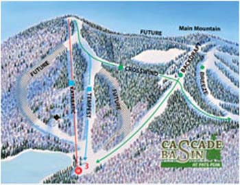 Cascade Basin on the 2013-14 Pats Peak trail map