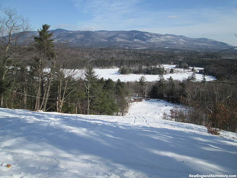 Looking down from the top of the existing ski area (2014)