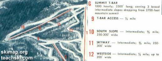 Summit area map (1960s)