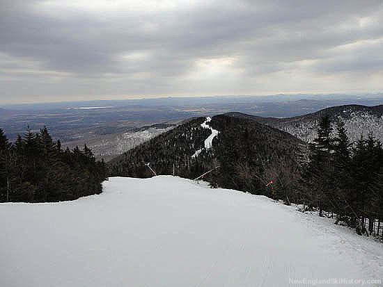 Below the tram, looking down the Vermonter toward the original development (2011)