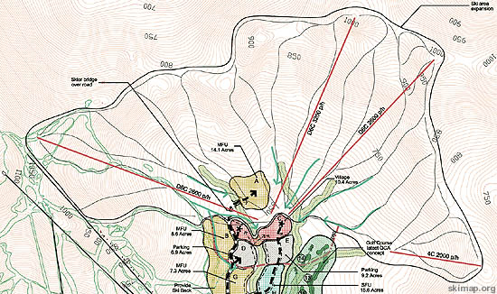 A 2000 map of the proposed West Bowl area