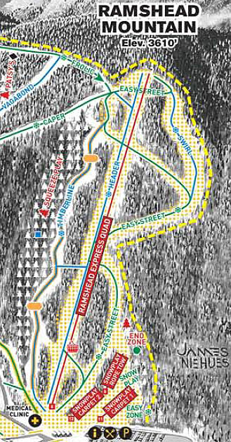 Ram's Head as seen on the 2009 Killington trail map