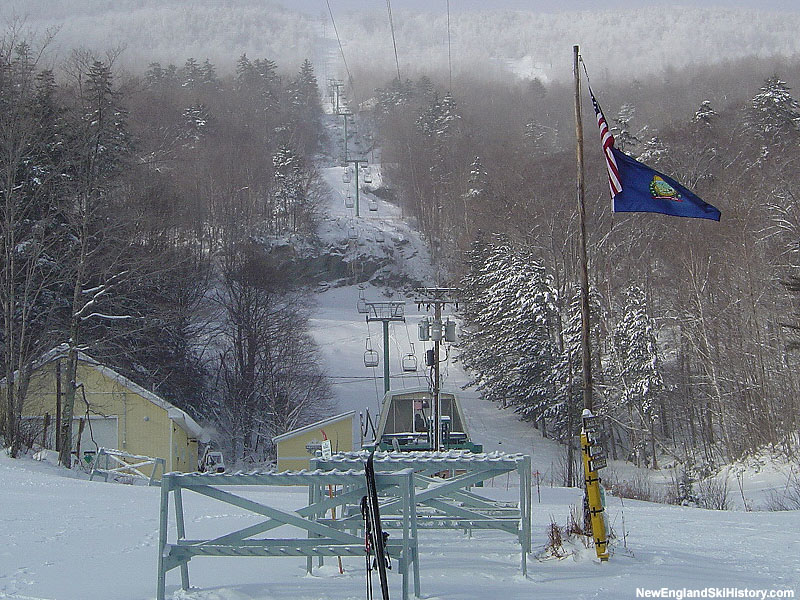 The bottom of the Sunnyside double chairlift (2005)