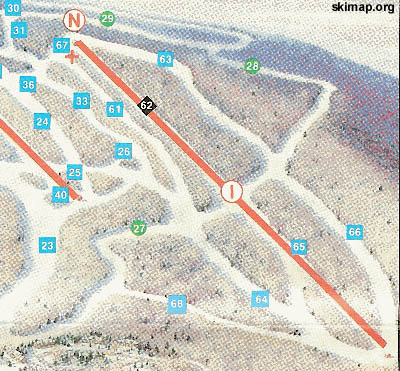 Solitude on the 1989 Okemo trail map