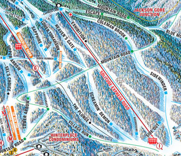 South Face on the 2009 Okemo trail map