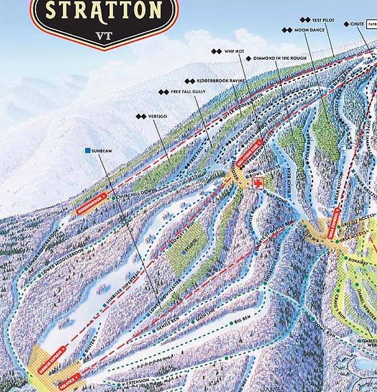 The Sun Bowl as seen on the 2005 trail map