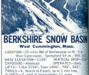 1967-68 Berkshire Snow Basin Trail Map