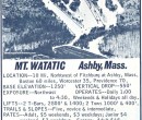 1967-68 Mt. Watatic Trail Map