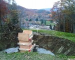 Pouring tower footings (October 2014)