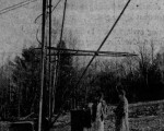 Don Soviero and John Hitchcock at the lift terminal (November 1957)